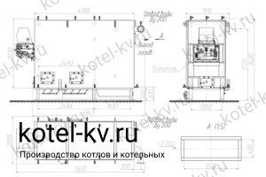 Чертеж котла КВ-0.5 РПК